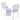 Fiji Bistro Set Lilac 2 Seater Metal Garden Patio Furniture