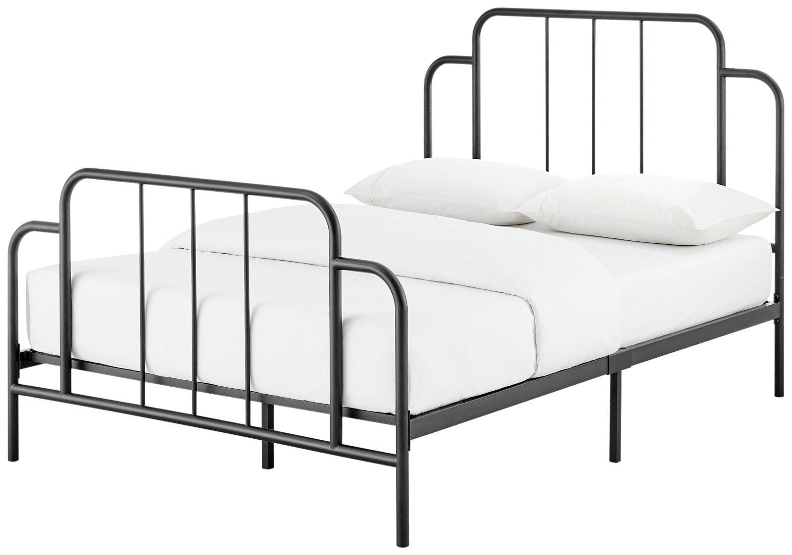 Jacques Kingsize Metal Bed Frame Industrial Style Contemporary