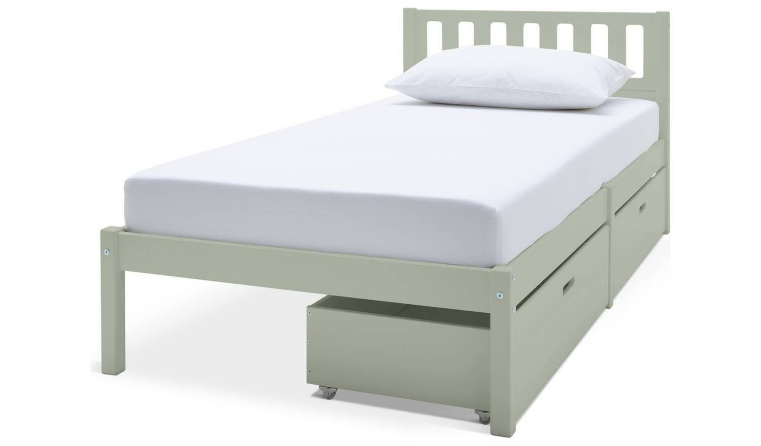 Ronnie Single Bed Drawers Bedroom
