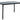 Lido Glass Black Dining Table & 4 Black Chairs Contemporary Design Compact