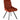 Marlo Pair of Velvet Dining Chairs Rust Black Scandinavian Design UK