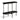 Melling Sofa Side Table Black Modern Living Room Furniture