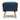 Callie Velvet Footstool Petrol Blue Wood Legs Velvet Fabric Comfort
