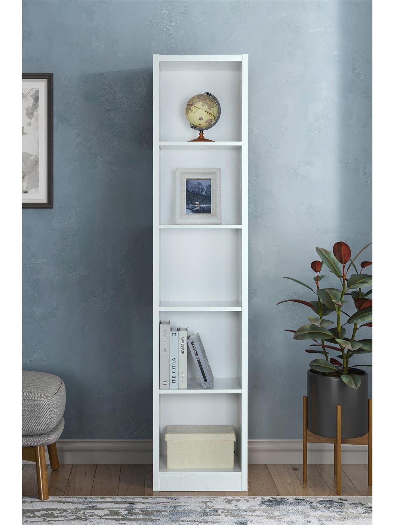 Metro Tall Bookcase Storage Organiser Shelf Living Room