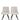 Arabella Pair of 2 Fabric Chairs Grey & Black | Two-Tone Design | Scandi Style | Splayed Legs