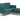 Remi Fabric 2 Seater Teal Living Room Furniture Comfort UK