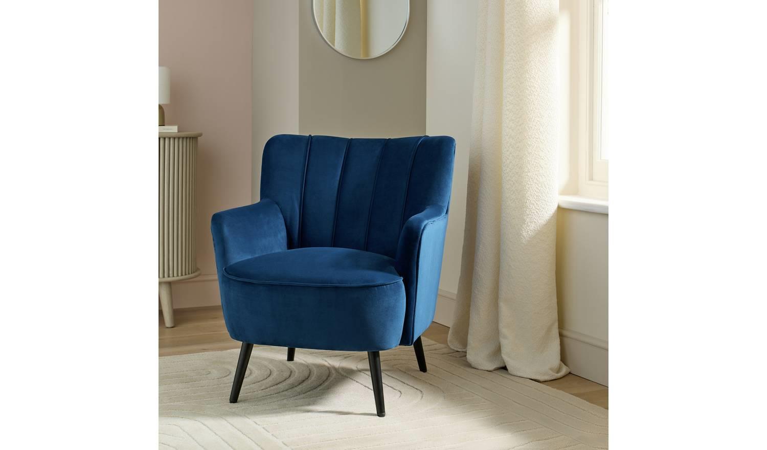 Liora Velvet Armchair Comfort Accent Chair