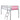 Cyber Mid-Sleeper Bed Frame Pink Kids Childrens Bedroom Furniture