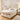 New Dakota Boucle Lift Up Ottoman Bed King Natural Fabric Storage