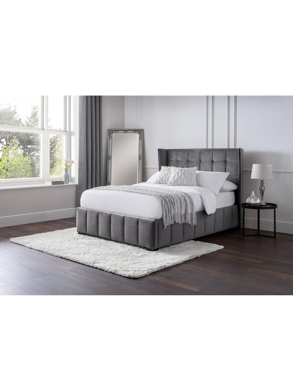 Julian Bowen Gatsby Fabric King Bed Elegant Comfortable Bedroom