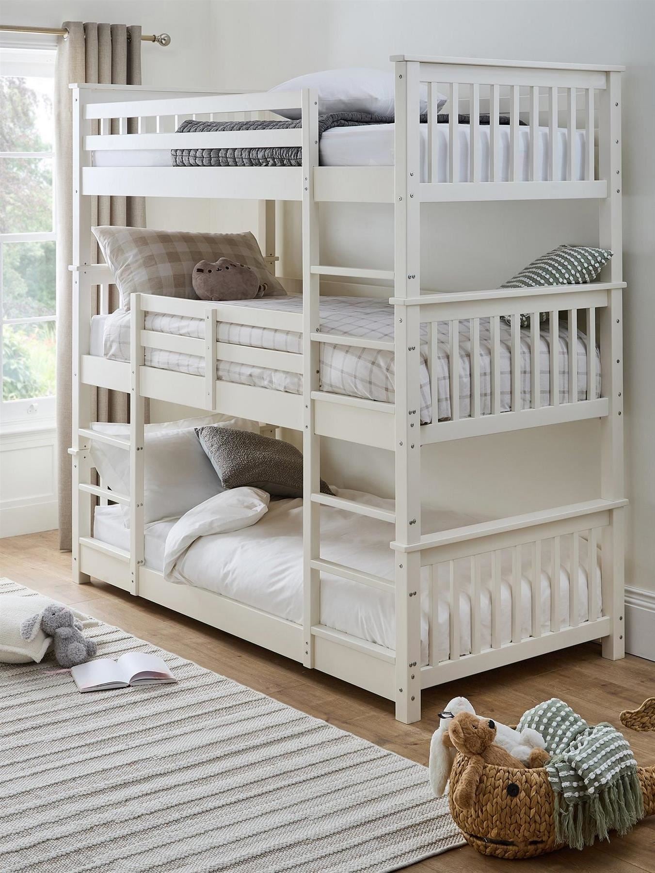 Novara Triple Bunk Bed 3 Sleeper Bedroom