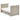 Obaby Nika Mini Cot Bed Grey Wash Modern Nursery Furniture UK