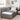 Cabo Connect Day Bed Grey Modern Upholstered Fabric Frame UK