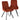 Marlo Pair of Velvet Dining Chairs Rust Black Scandinavian Design UK