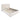 Gabriel Fabric Winged Bed Frame King Ivory Padded Headboard