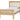 Aubrey Single Wooden Bed Frame Oak Stain Solid Pine Wood