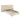 Amaya Double Bed Ivory | Built-in Side Tables & Drawers | No Mattress