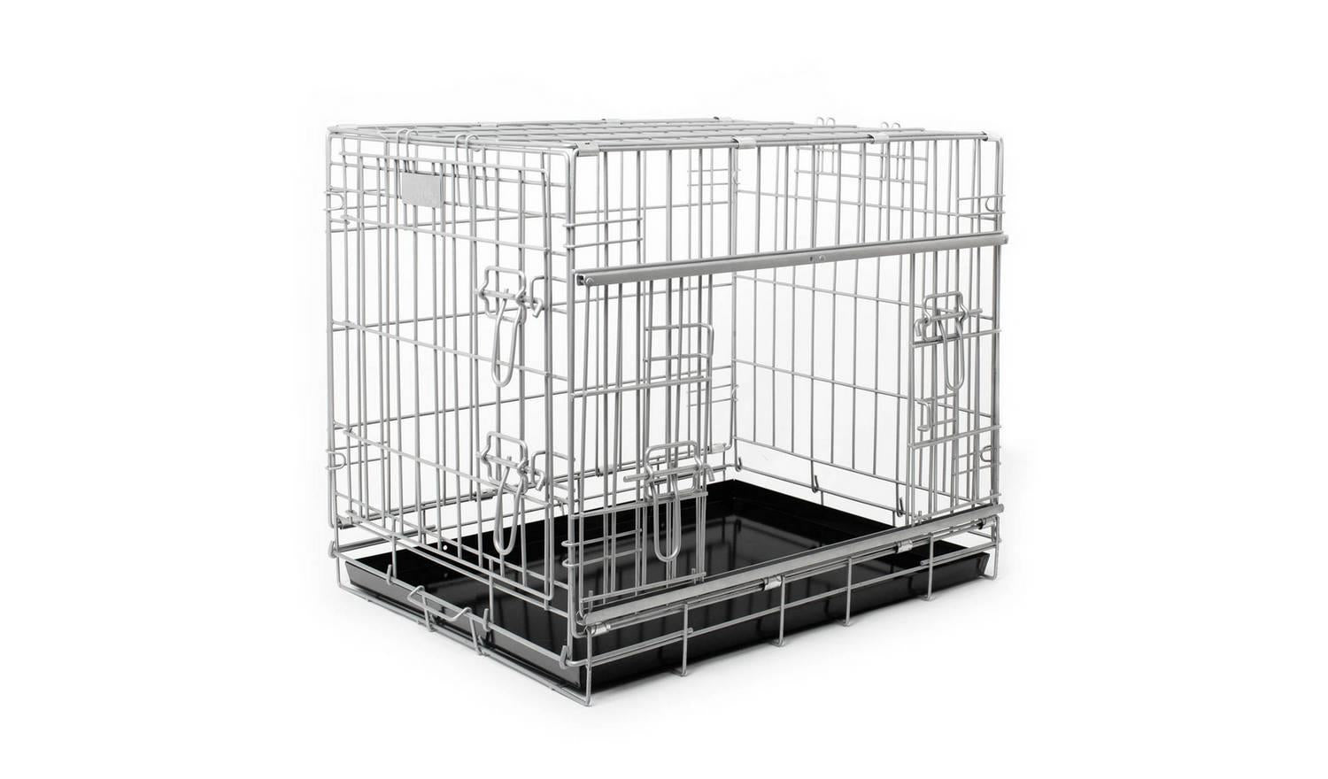 Lords & Labradors Heavy Duty Sliding Door Crate Medium Dog Cage Furnit ...