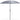Shanghai 2.7m Garden Parasol - Grey