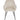 Alisha Pair of Fabric Dining Chairs Natural | Mid-Century Modern | Black Legs
