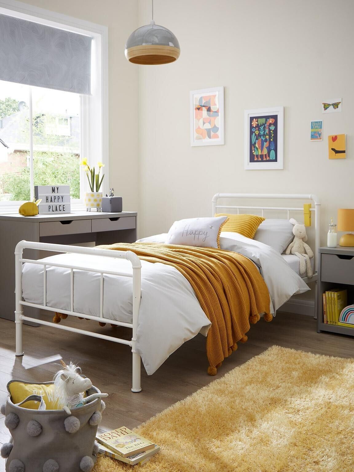 Freddie ' s Metal Single Bed Frame Stylish Durable Bed