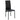 Lido Pair of Faux Leather Dining Chair Black Modern Kitchen Furniture
