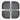 Elsie Silver Glass Dining Table & 4 Black Chairs Modern Kitchen Furniture Set