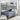 Domino Metal Trio Bunk Bed Silver Sleek and Space-Saving Bedroom Furniture