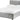 Eros King Size Ottoman Bed Frame Grey with Lift-Up Storage for Modern Bedrooms