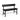 Nel Wood Veneer Dining Bench Black Kitchen Breakfast Furniture