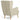 Callie Cord Fabric Wingback Chair Natural Accent Seating