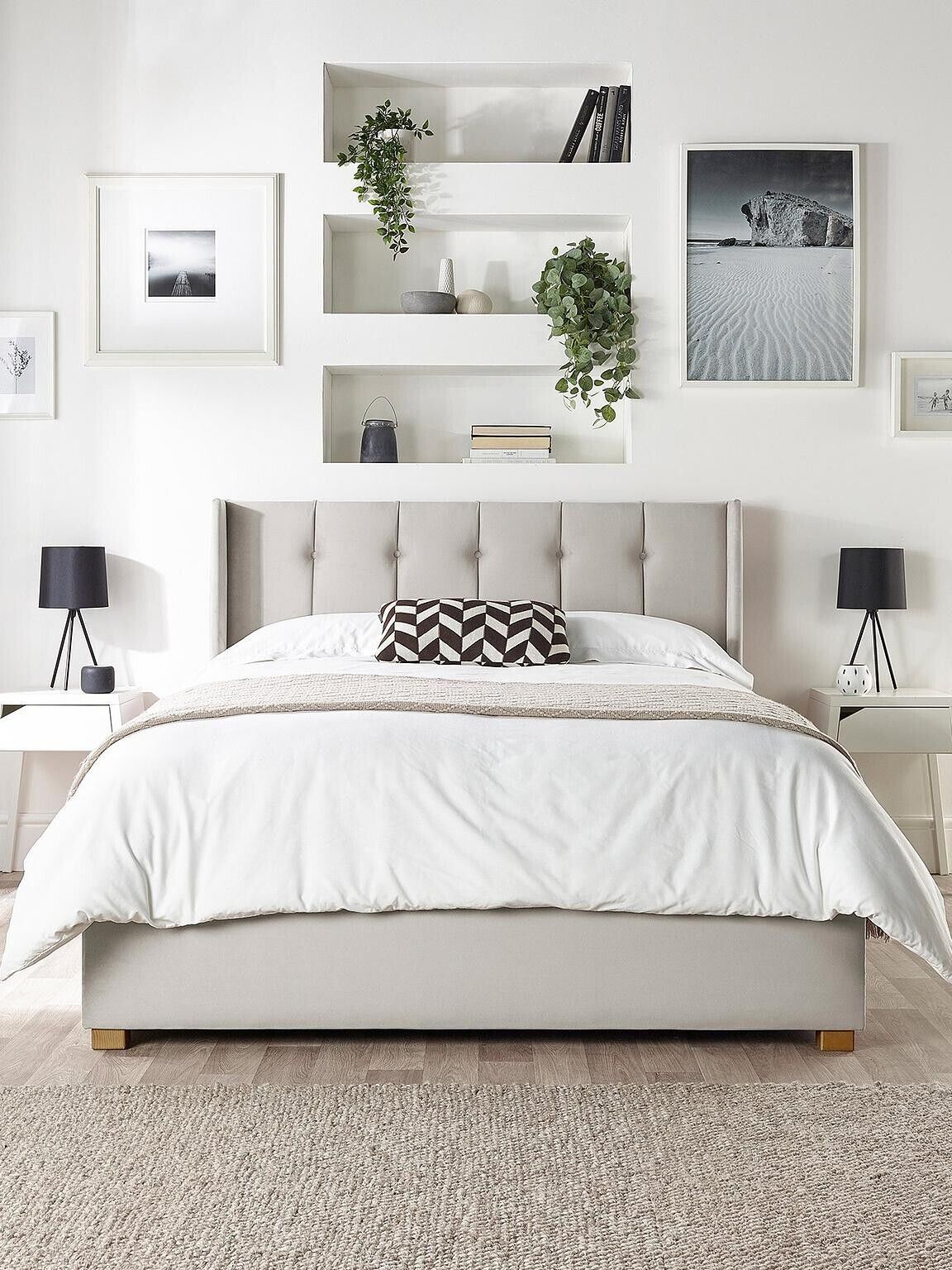 Catherine Lansfield Utopia Ottoman Bed Double Stylish Storage Solution