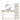 Cora Dressing Table Set Ivory Brass Fluted Drawers Vanity Desk Mirror