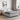 Vittorio Linen King Bed Light Grey Upholstered Fabric Frame Modern