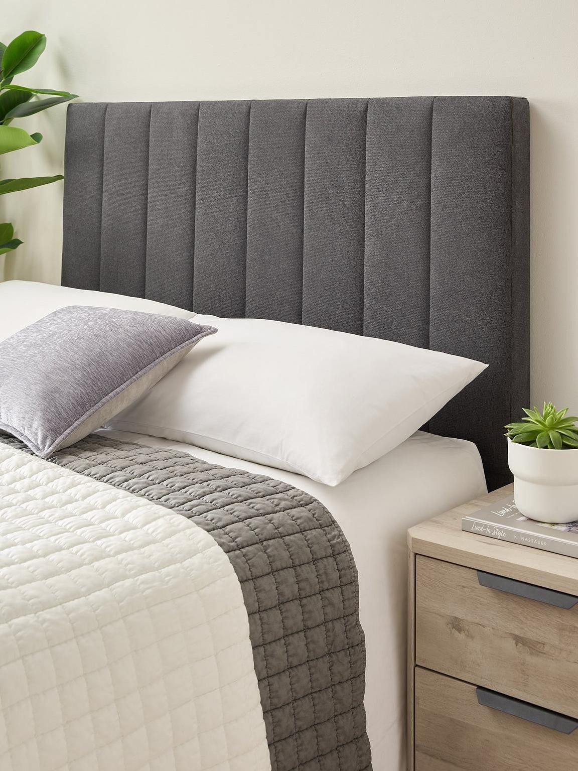Nova Headboard King Upholstered Fabric Padded Bedroom Decor