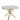 Savannah 120cm Round Ceramic Dining Table White Brass Modern Kitchen