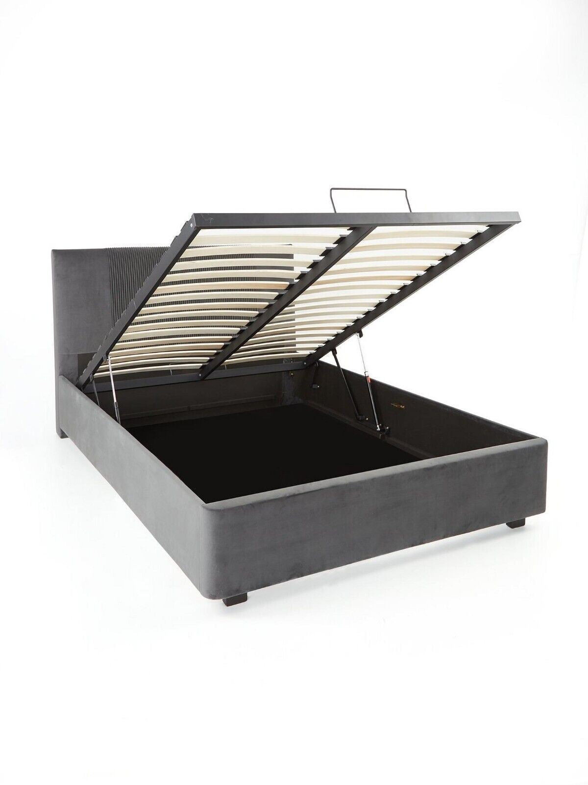Serenity Lift Up Ottoman Fabric Bed King Spacious Bedroom Storage