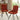 Marlo Pair of Velvet Dining Chairs Rust Black Scandinavian Design UK