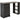 Malibu 3 Drawer Office Desk Black & Brown Compact Study Table