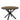 Oslo 120 cm Round Dining Table Oak & Black Modern Dining Room Furniture