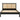 Birlea Croxley King Size Bed Black & Oak Rattan | Rattan Headboard | Solid
