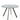 Marlow 110 cm Round Smoked Glass Top Elegant Dining Table