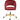 Solar Fabric Office Chair Burgundy/Gold Contemporary Style Comfort