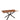 Chopstick 160x90cm Wood Top Dining Table Brown Black Metal Legs
