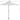 2m Square Garden Parasol - Cream