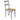 Chicago Pair of Solid Wood Dining Chair Grey & Oak Easy Assembly