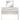 Bessy Gloss Dressing Table with Mirror White LED Vanity Set with Drawers