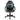 Faux Leather Mid Back Gaming Chair Blue Black For PC Gaming Comfort