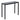 Lido Black Bar Table & 2 Black Chairs