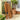 2 Seater Folding Wooden Garden Bistro Set - Brown